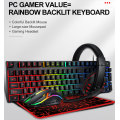 4 in1 wired keyboard and mouse headset set