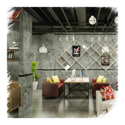 Restaurant 3D Home Decoration Cement Wall Paper Wallpaper