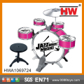 Plástico de alta qualidade crianças brinquedo Musical Drum Kit