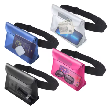 Custom PVC Waterproof Pouch for Swimming and Diving with Adjustable Waist Strap