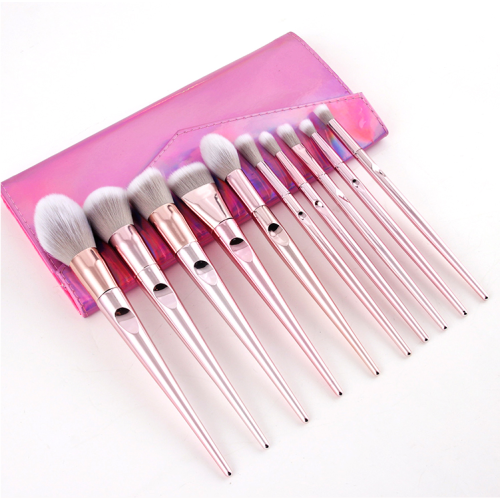 I-2022 esezingeni eliphakeme le-10PCS Finger Isithonjana Shutter Plastic Batter Makeup Brush Setha ngentengo yefektri