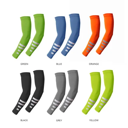Wholesale Reflective Summer Sports Cooling Arm Sleeves for UV Protection