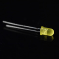 5mm Flicker Yellow LED Pale Diffused Candle Blinking