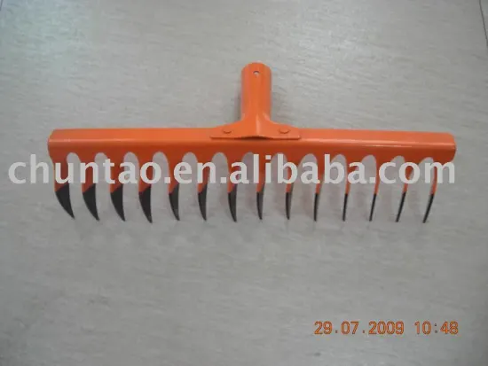 steel soil rake