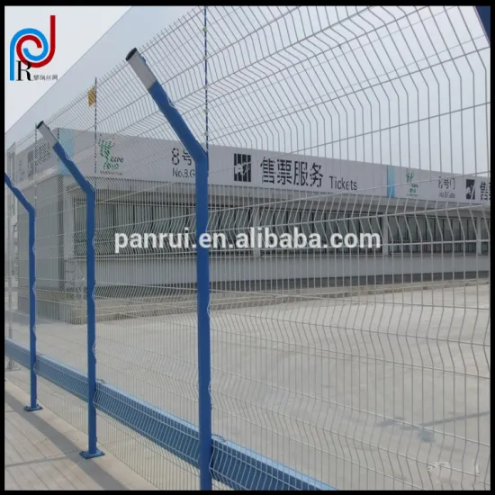 powder coated welded curved wire fence and wire mesh fence exporter