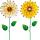 Metal Flower Garden Stakes Decor