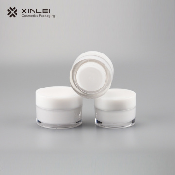 15 g Jar en acrylique cosmétique de forme ronde traditionnelle