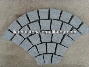 flamed Mesh backed G603 granite paving stone