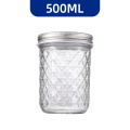 Frasco de almacenamiento de vidrio transparente con sello ajustado - ideal para uso de la cocina