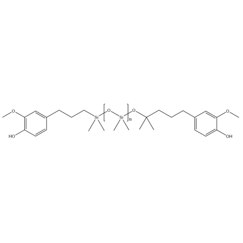 α,ω-Bis(2-methoxy-4-propylphenol) polydimethylsiloxan