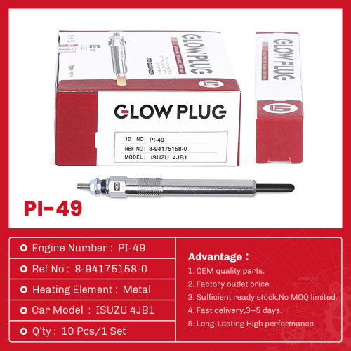 Glow Plug PI-49 8-941751580 لـ 4JB1