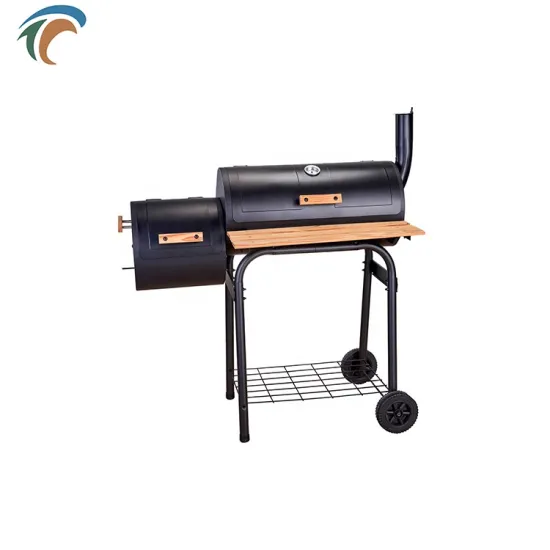 Home Garden Outdoor Somker Bbq Charcoal Grill Trolley