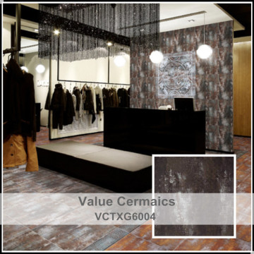 porcelain metal glazed tile, rustic porcelain floor tile