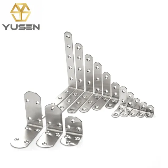 Stainless Steel 90 Degree L Shape Corner Bracket for Furniture and Wood