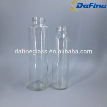 16oz Water Use and Glass Material clear glass drinking bottles for juice /water /beverage with lids