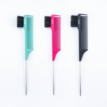 Wholesale Custom 3 in 1 Double Sided Eyebrow Hair Edge Control Brush and Comb
