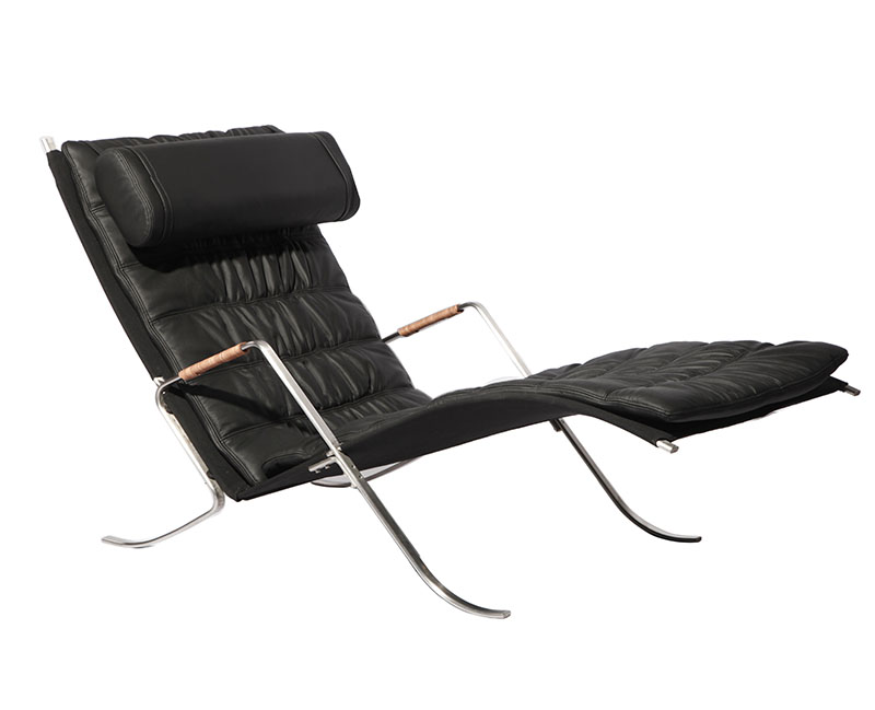 Leather Fk87 Grasshopper Lounge Chair