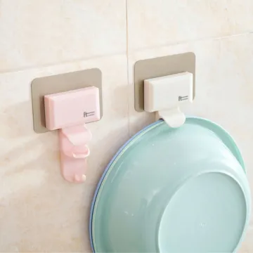Bathroom Haning Rack for Washbasin Wall Mounted Bathroom Basin Rack Hooks Multifunctional Kitchen Storage Racks Washbasin Holder