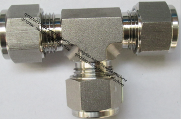 Metal Tube Ferrule Tee Union Connector Fitting