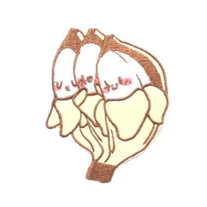 Glitter Embroidery Bird Textile Badges for Clothing and Suits