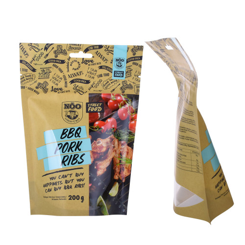 Bolsa de alimentos de impresión personalizada de plástico de plástico con Zipllock