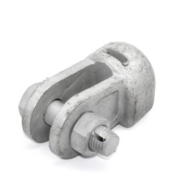 Hot dip galvanized ductile iron poleline hardware