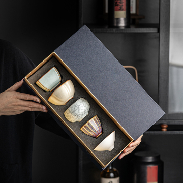 Luxus Retro -Kiln -Teetasse Kung Fu Tee -Set mit maßgeschneidertem Logo als kreatives Geschenk