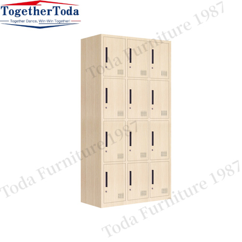 Four-story 12-door metal cabinet office file cabinet