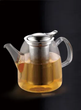 borosilicate glass teapot ,heat resistant glass teapot with warmer