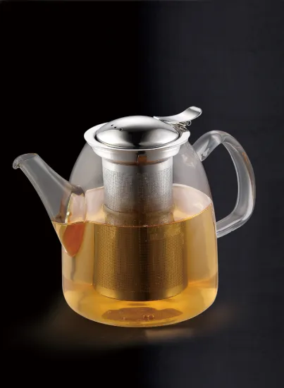 borosilicate glass teapot ,heat resistant glass teapot with warmer