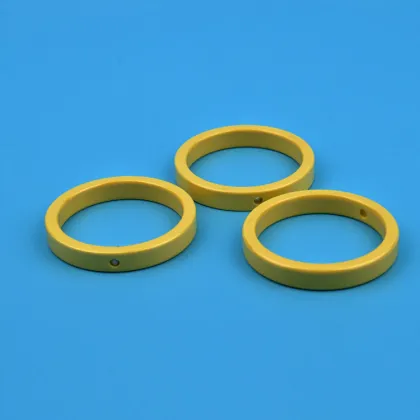 Yellow Zirconia Ceramic Bracelet with Jade Gross