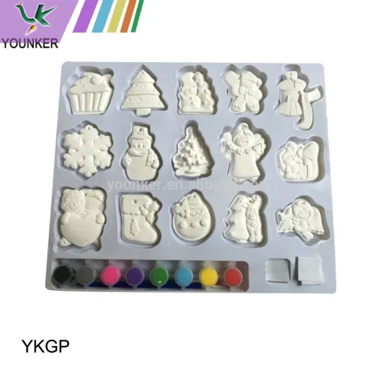 China best selling owl shape diy gypsum paint set for painting toys