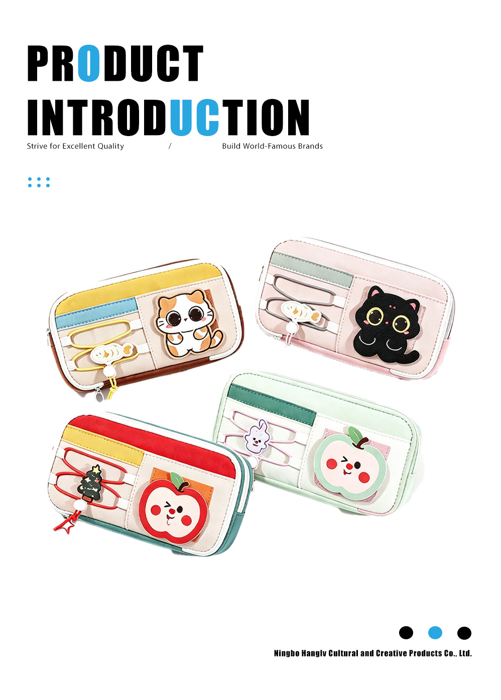 Cute Apple Student Pencil Pouch（1）