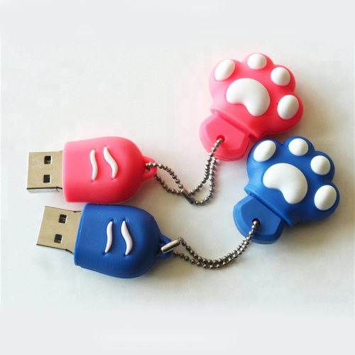 Novelty cat foot shape usb 2.0 flash drive
