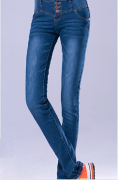 High-Waist Fashion Autumn  Jeans