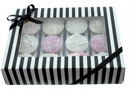 Fancy cake boxes with window