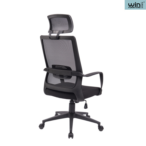 Silla de oficina giratoria negra moderna