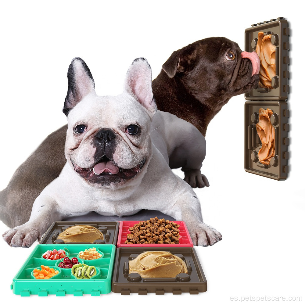 Platos de comida para perros lick bowl tazón de alimentación