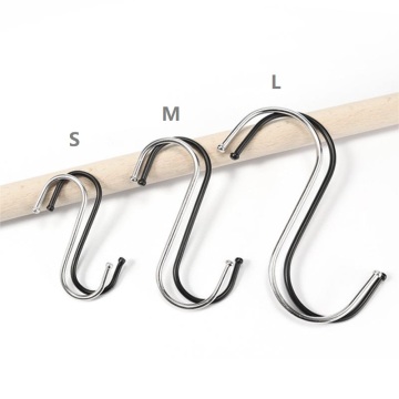 S/M/L Metal S-Shaped Storage Hanging Hooks