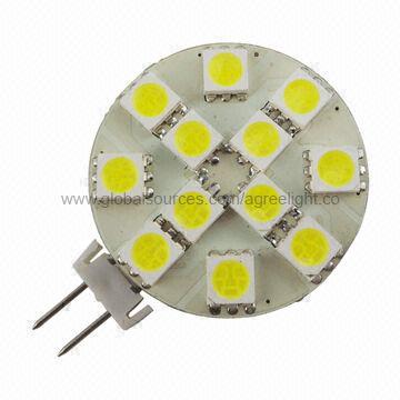 G4 12SMD Side Pin Light, 1.8W Power, 180lm Luminous Flux, 8 to 30V AC/DC Voltage