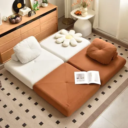 Modern Style Lazy Bean Curd Block Easy Sofa