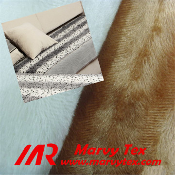 polyester tricot warp knitted sofa upholstery velboa fabric