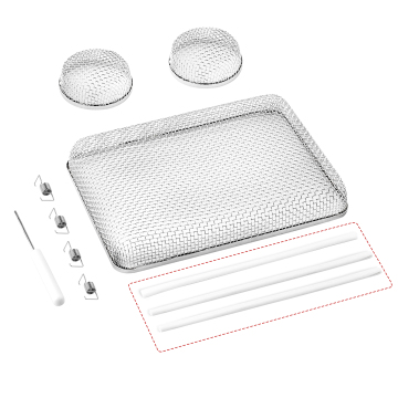 Stainless Steel Mesh RV Furnace Vent Cover with Installation Tool - RV Screens for Bugs