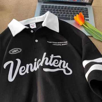 Cotton Polyester Mens Uniform Golf Polo Shirts