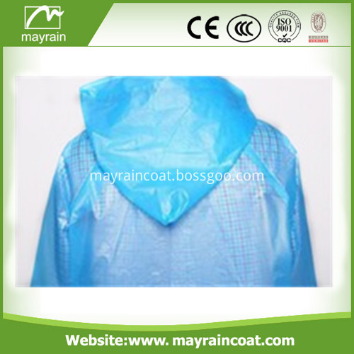 Blue PE Raincoat On Sale