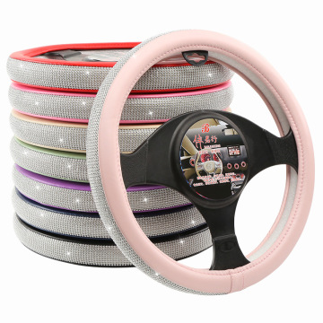 Shimmering Skid-Proof Rhinestone Steering Wheel Cover for Girls