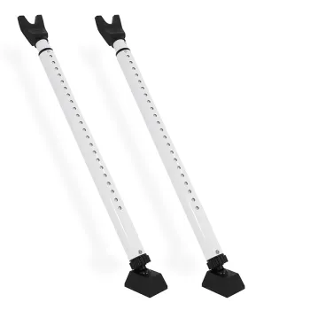 Adjustable Door Security Bar with Sliding Lock Cylinder