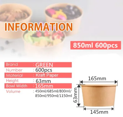 China Factory ODM OEM Biodegradable Salad Bowl with Lid