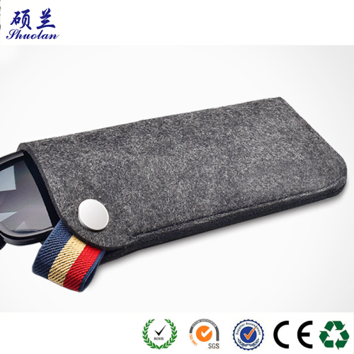 Premium felt glasses bag with stripe handle