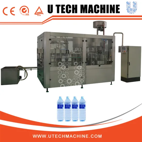 Human free mini water bottling machines/ small washer-filler-capper plant